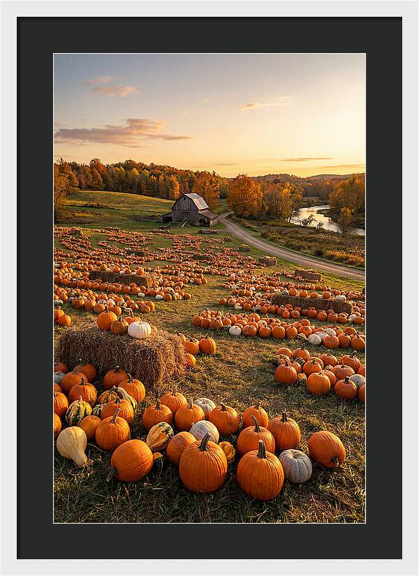 Seasonal Harvest Of Pumpkins