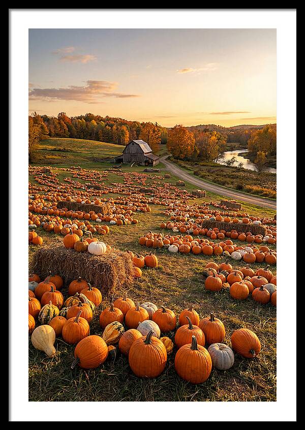 Seasonal Harvest Of Pumpkins