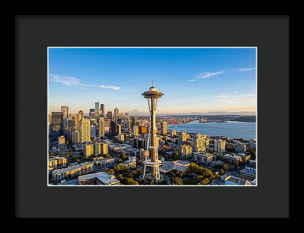 Seattle Skyline At Dusk