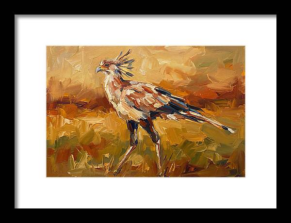 Secretary Bird In Motion