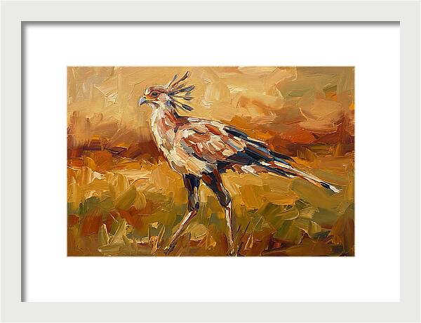 Secretary Bird In Motion