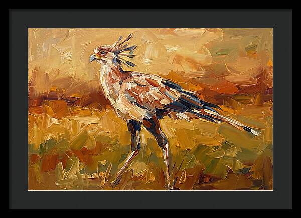 Secretary Bird In Motion