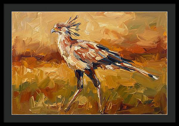 Secretary Bird In Motion