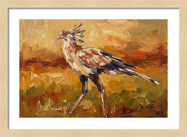 Secretary Bird In Motion