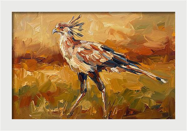 Secretary Bird In Motion