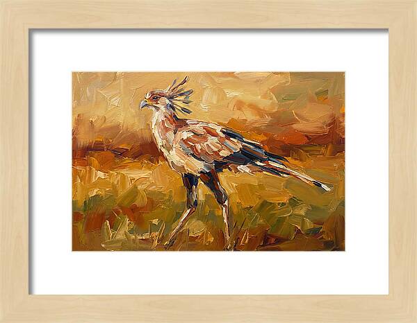 Secretary Bird In Motion