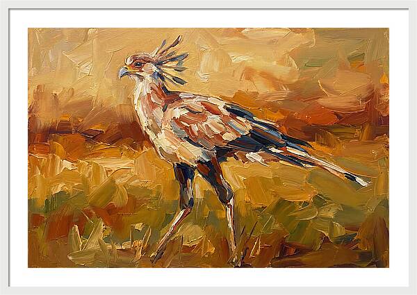 Secretary Bird In Motion