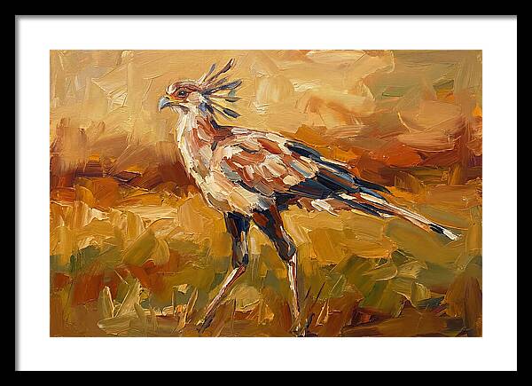 Secretary Bird In Motion