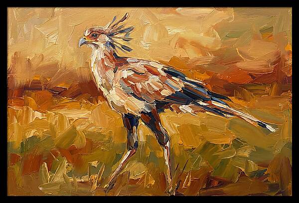 Secretary Bird In Motion