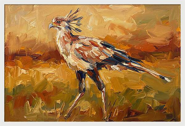 Secretary Bird In Motion
