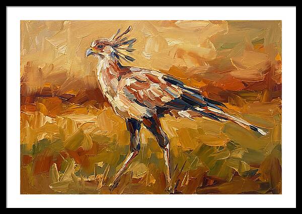 Secretary Bird In Motion