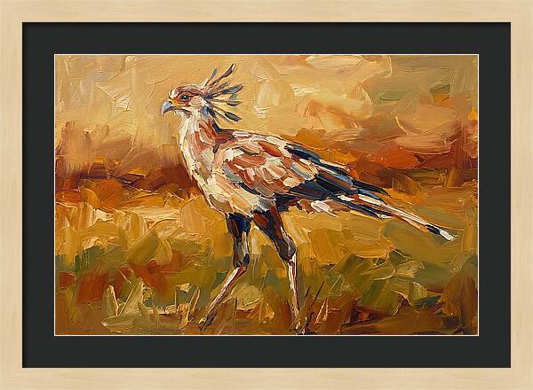 Secretary Bird In Motion