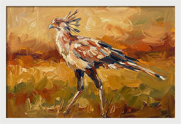 Secretary Bird In Motion