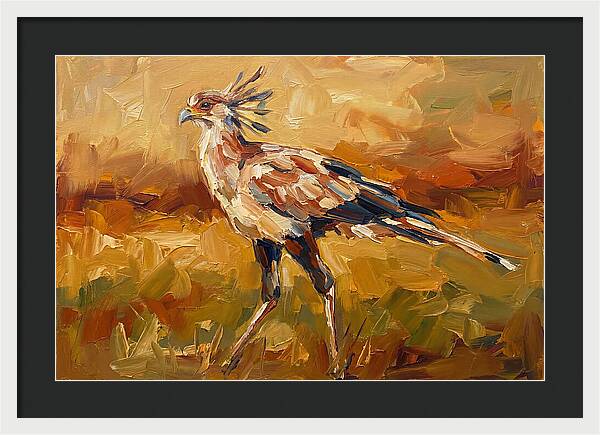Secretary Bird In Motion