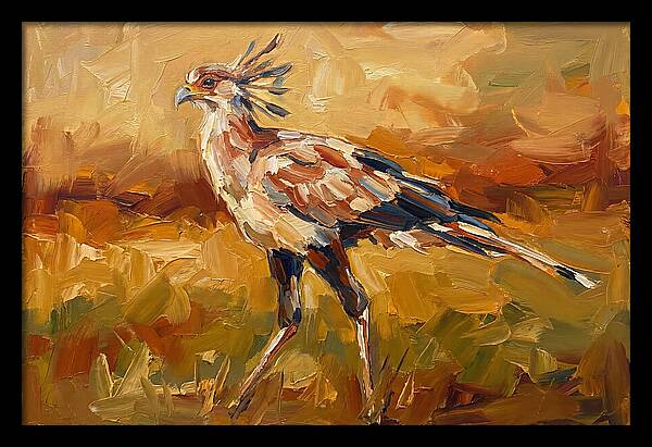 Secretary Bird In Motion