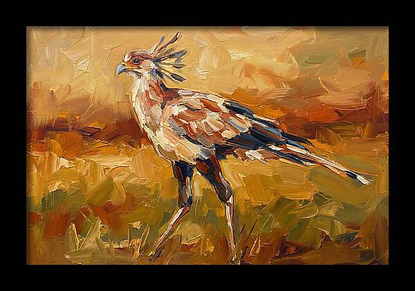 Secretary Bird In Motion