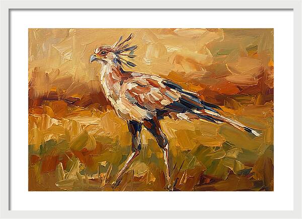 Secretary Bird In Motion