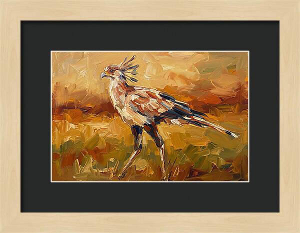 Secretary Bird In Motion