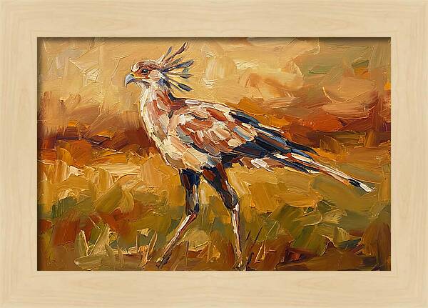 Secretary Bird In Motion