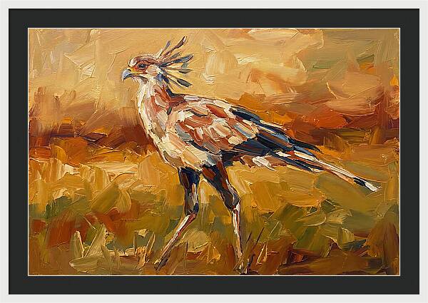 Secretary Bird In Motion