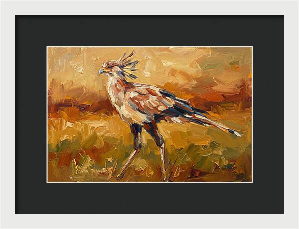Secretary Bird In Motion