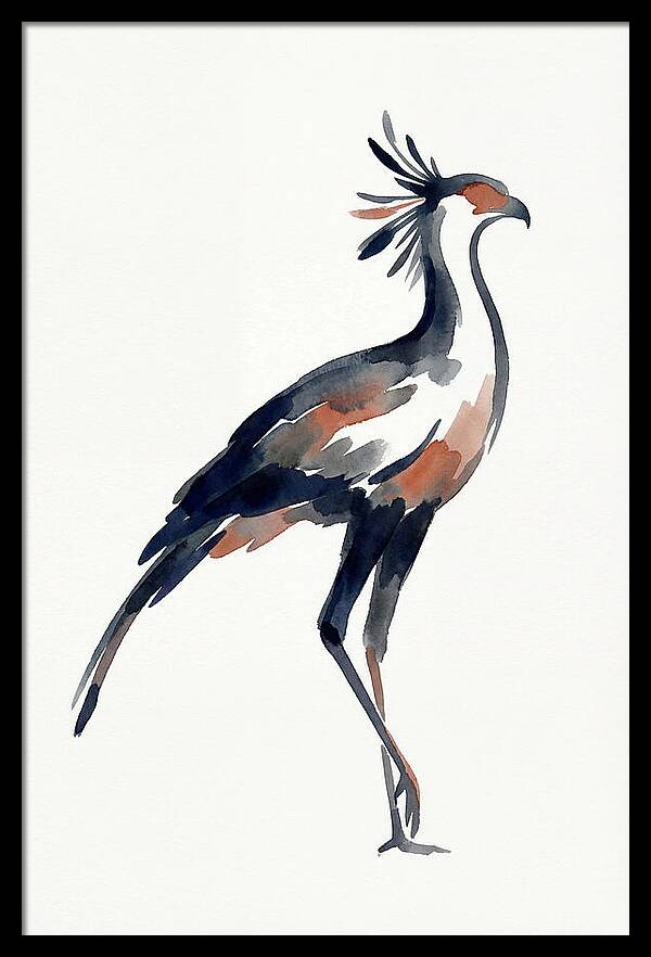 Secretary Bird Silhouette