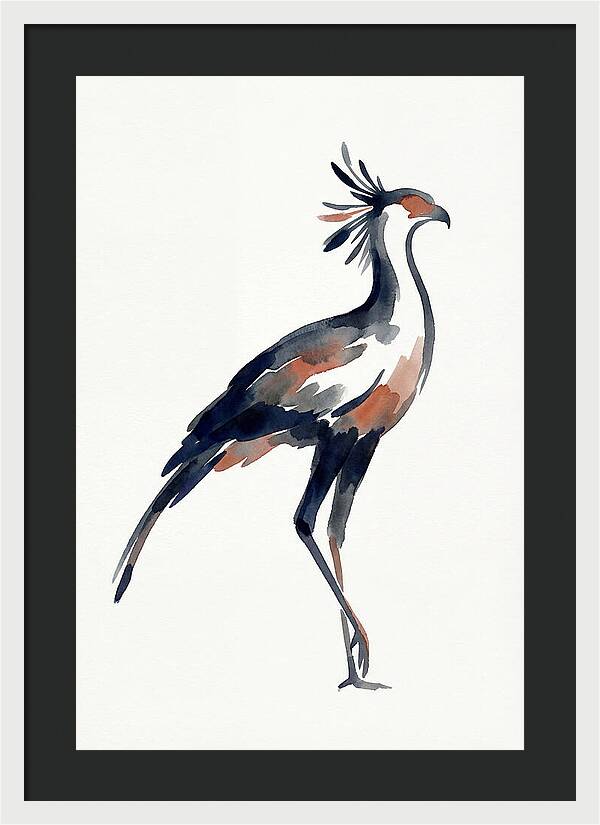 Secretary Bird Silhouette