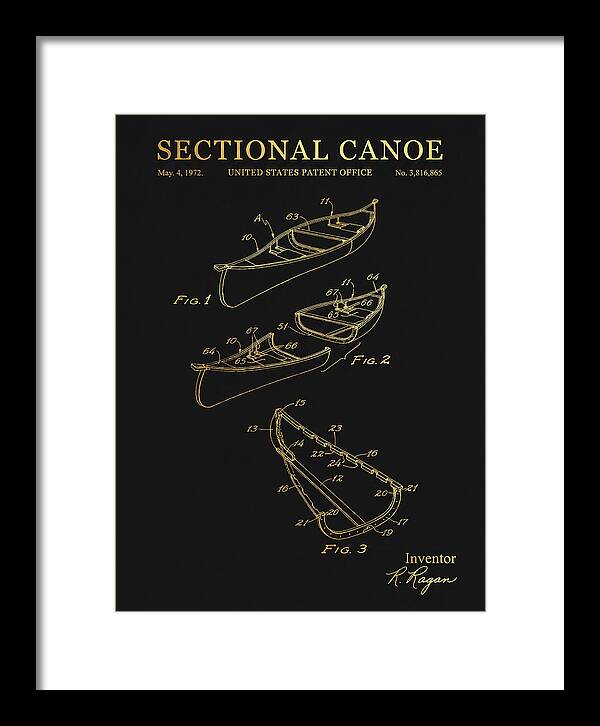 Sectional Canoe Gold Patent Us3816865a