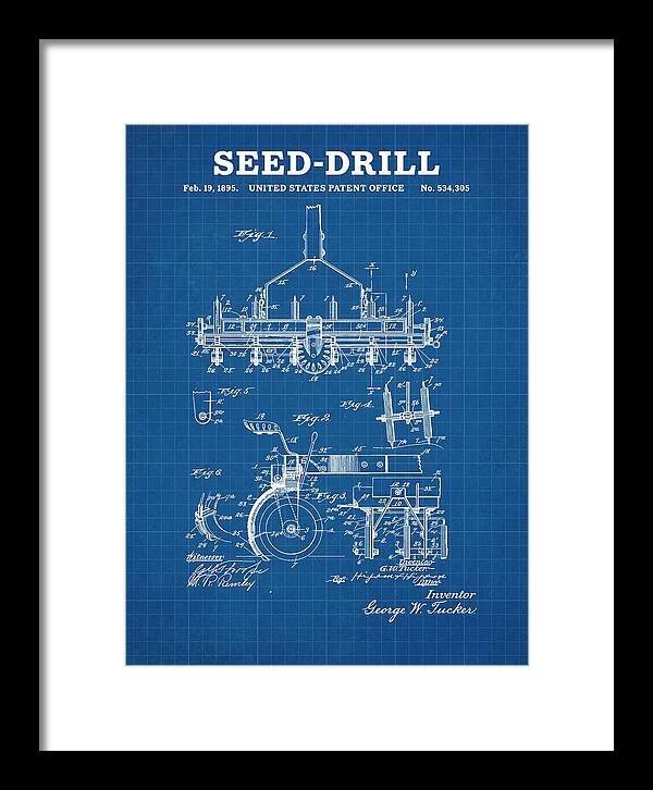 Seed Drill Blueprint Patent Us534305a
