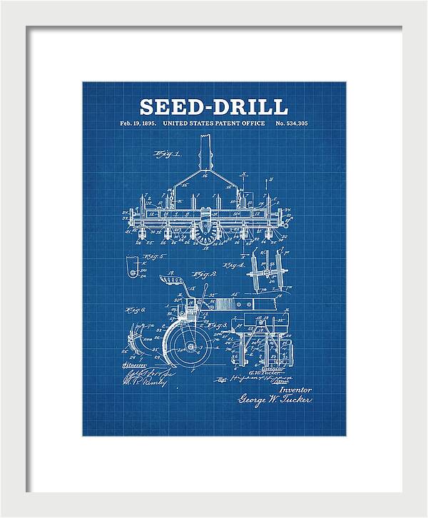 Seed Drill Blueprint Patent Us534305a