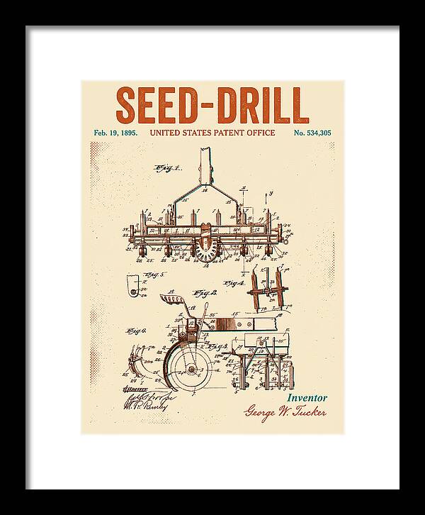 Seed Drill Retro Patent Us534305a