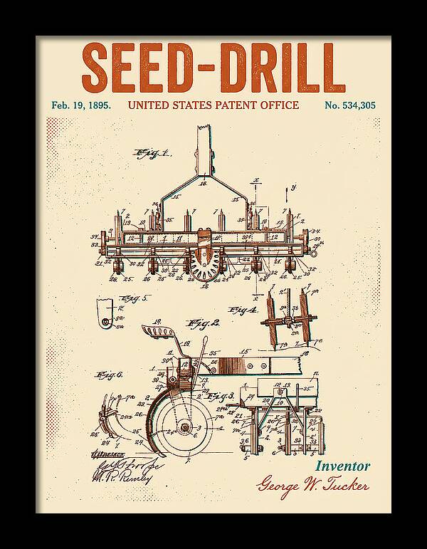 Seed Drill Retro Patent Us534305a