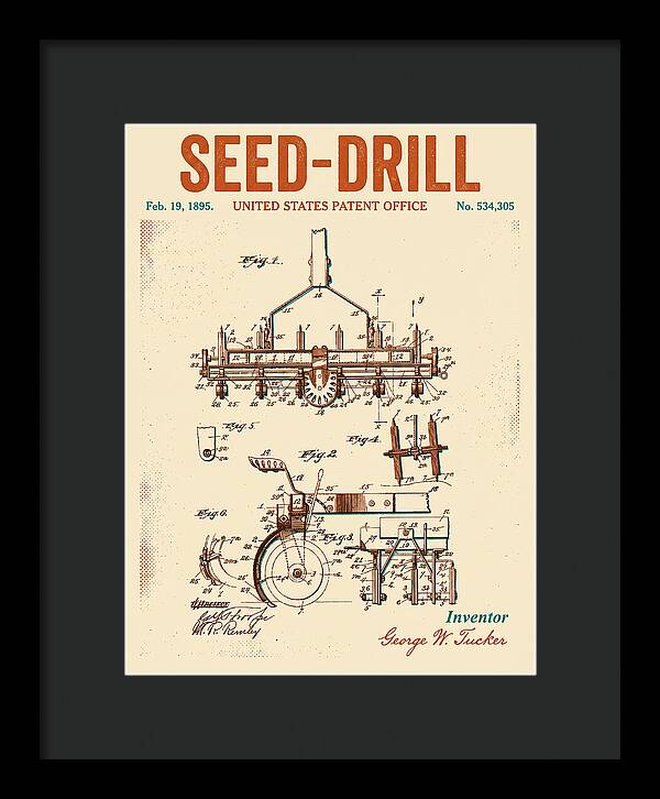 Seed Drill Retro Patent Us534305a