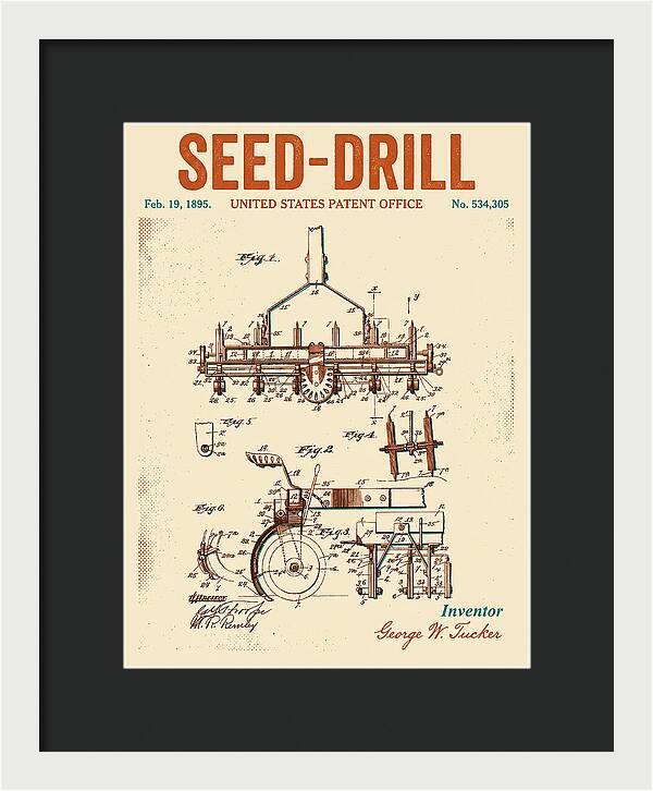 Seed Drill Retro Patent Us534305a