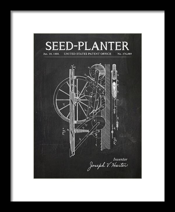 Seed Planter Chalkboard Patent Us376089a