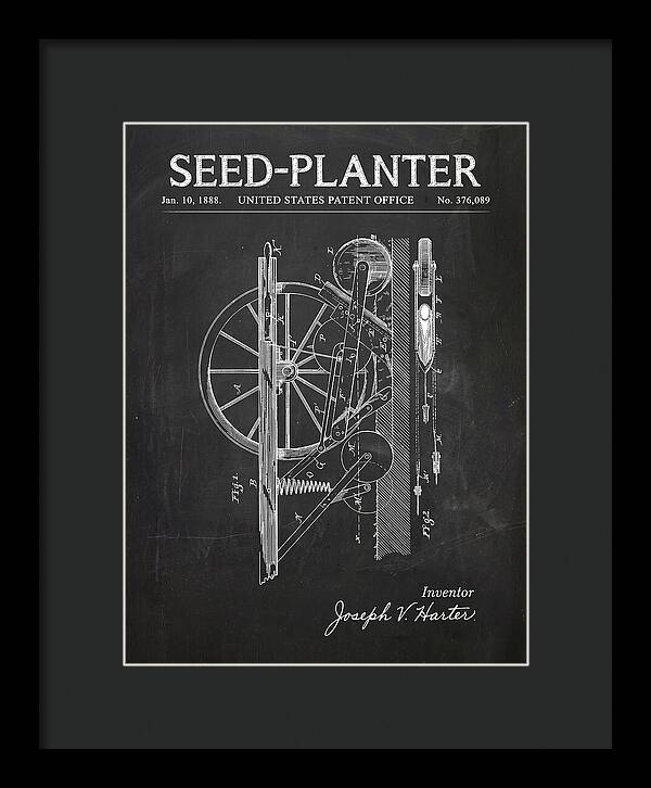 Seed Planter Chalkboard Patent Us376089a