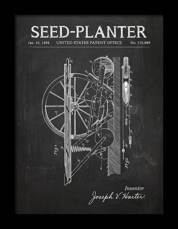 Seed Planter Chalkboard Patent Us376089a