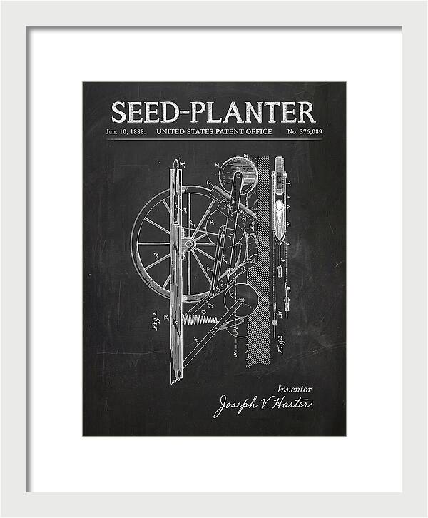 Seed Planter Chalkboard Patent Us376089a