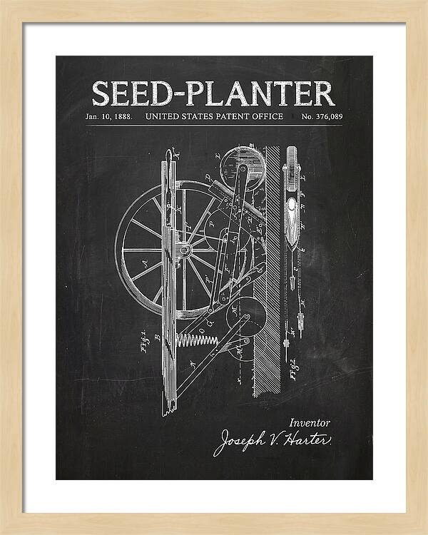 Seed Planter Chalkboard Patent Us376089a