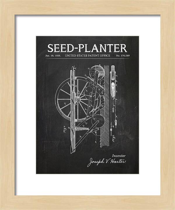 Seed Planter Chalkboard Patent Us376089a