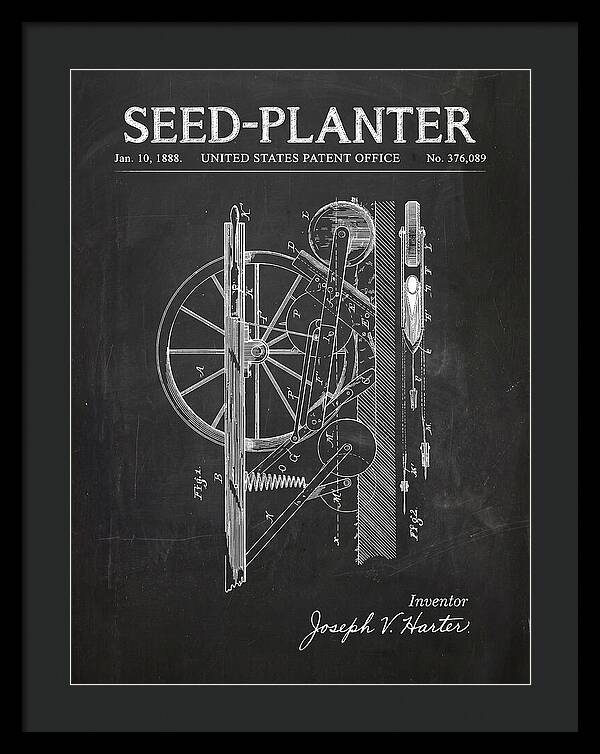 Seed Planter Chalkboard Patent Us376089a