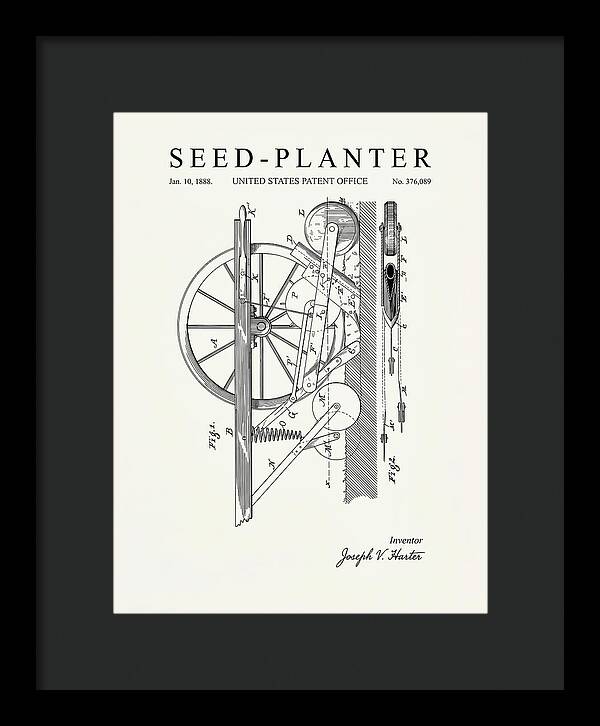Seed Planter Minimalist Patent Us376089a