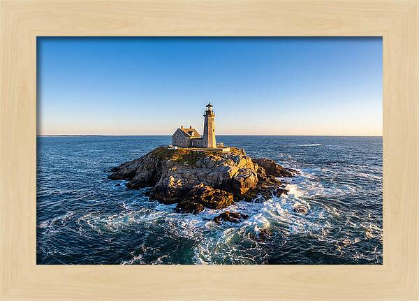 Seguin Island Lighthouse At Dusk