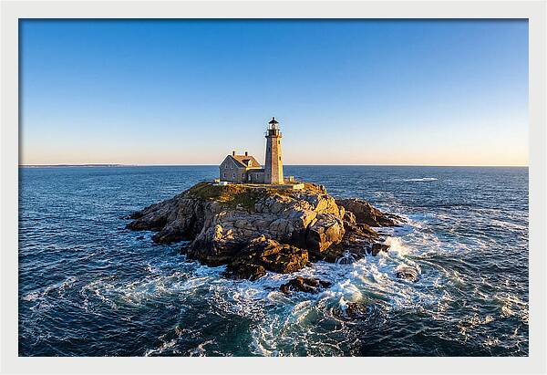 Seguin Island Lighthouse At Dusk
