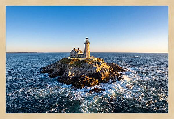 Seguin Island Lighthouse At Dusk