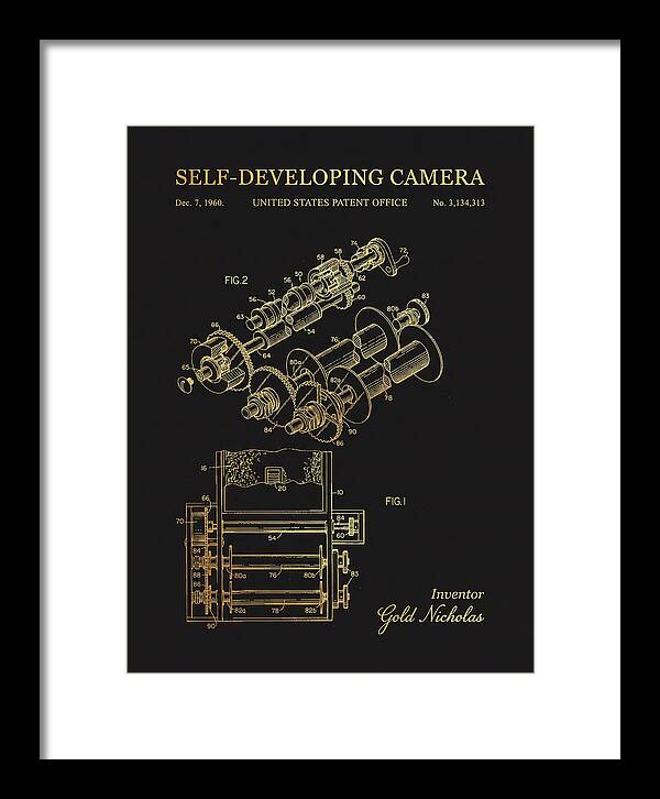 Self Developing Camera Polaroid Gold Patent Us3134313a