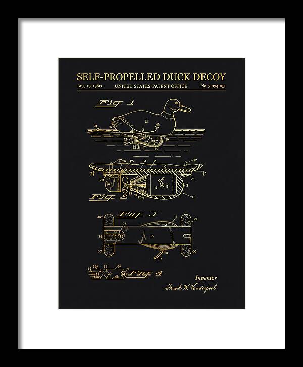 Self Propelled Duck Decoy Gold Patent Us3074195a