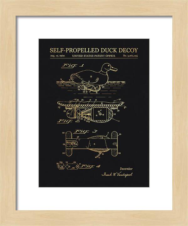 Self Propelled Duck Decoy Gold Patent Us3074195a