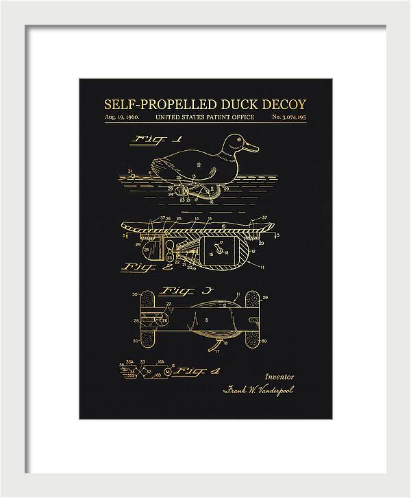 Self Propelled Duck Decoy Gold Patent Us3074195a