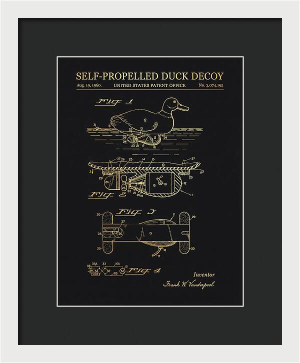 Self Propelled Duck Decoy Gold Patent Us3074195a